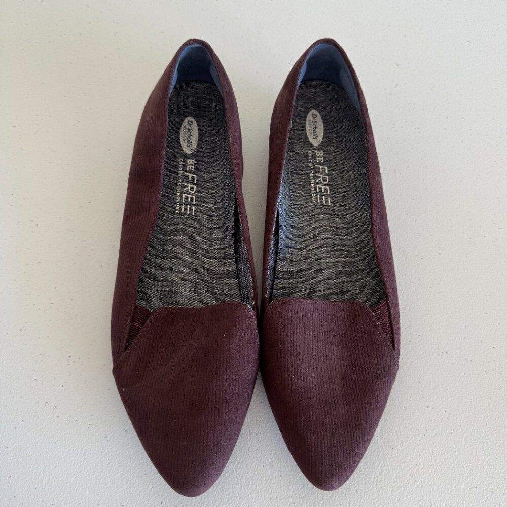 Dr. Scholl's Be Free Loafers | Burgundy Corduroy | Size 8.5 (NWOT) - Picture 2 of 5